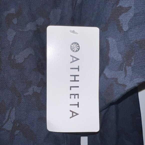 NWT Athleta Printed Farallon Sweatshirt Stratum Camo Navy Size XXS - Picture 7 of 7